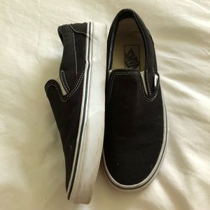 Vans black size 8